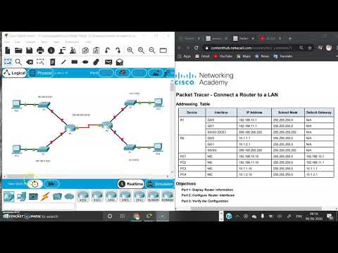 Connect a router to a LAN