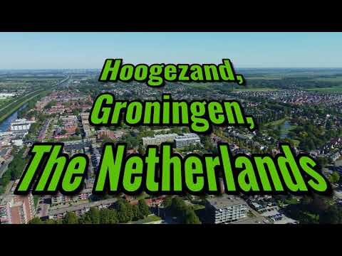 Hoogezand, Groningen, The Netherlands - 4k Drone Footage