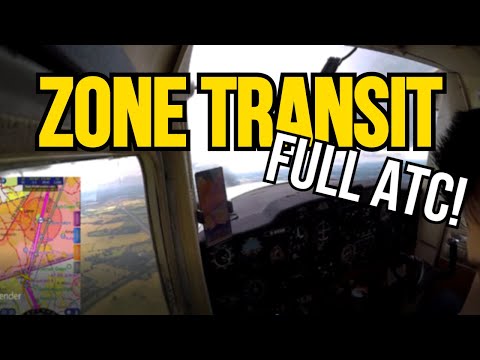 Luton control zone transit | FULL ATC | SkyDemon view