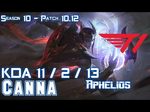 T1 Canna APHELIOS vs ASHE ADC - Patch 10.12 KR Ranked
