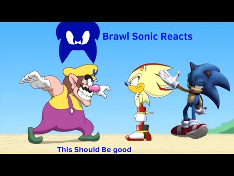 Brawl Sonic Reacts to Shadow VS Wario Animation Multiverse wars