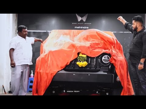 Father and son taking Car delivery | Thar |mahindra car delivery video #car #cardelivery #thar #kgf