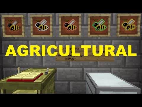Minecraft Bee Breeding Guide ep 43 Agricultural Branch