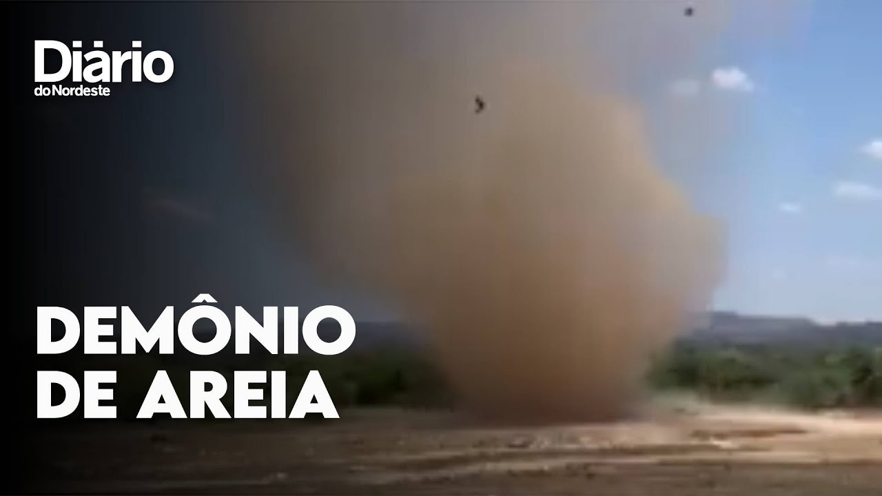 Imagem da notícia Demônio de areia? Redemoinho de poeira surpreende motorista no Crato; veja vídeo