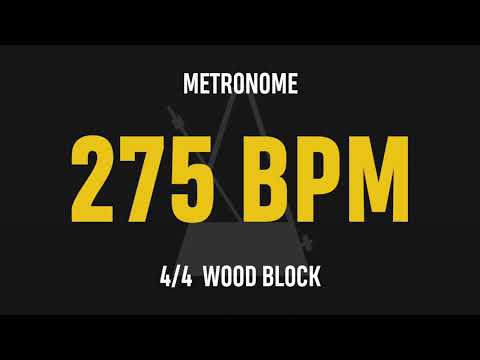 275 BPM 4/4 - Best Metronome (Sound : Wood block)