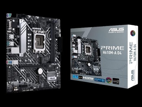 Asus PRIME H610M-A D4 - Motherboard Unboxing and Overview