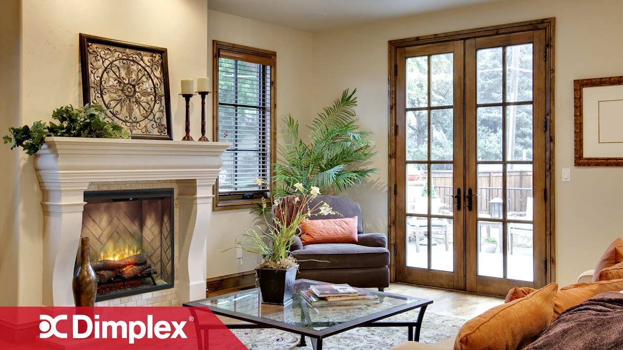 Dimplex Revillusion 36-Inch Built-In Electric Fireplace - Weathered C