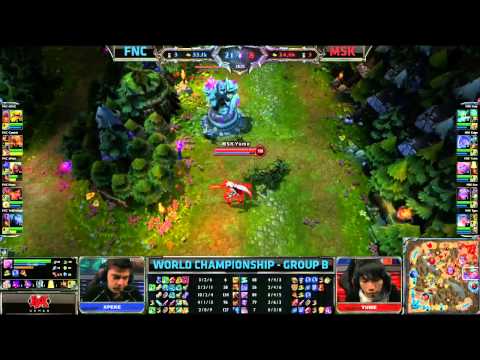 FNC vs MSK | Fnatic vs Mineski Worlds 2013 Day 6 Group B | Season 3 Championship S3 D6G3 VOD
