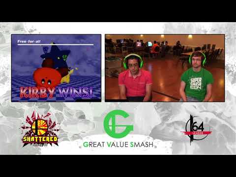 Smash 64: Spongy (Kirby) V Fireblaster (Mario / Pikachu) - Shattered 173 Tournament SSB64