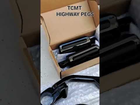 TCMT Highway Pegs. Gloss Black.       #harleydavidson #summer #gloss #black #longarm #family