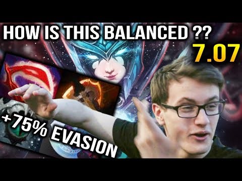 Miracle- PA 75% Evasion lvl 25 Talent Tree Dota 2 7.07 Dueling Fates