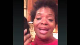 LaChanze talking about Idina and James Crying