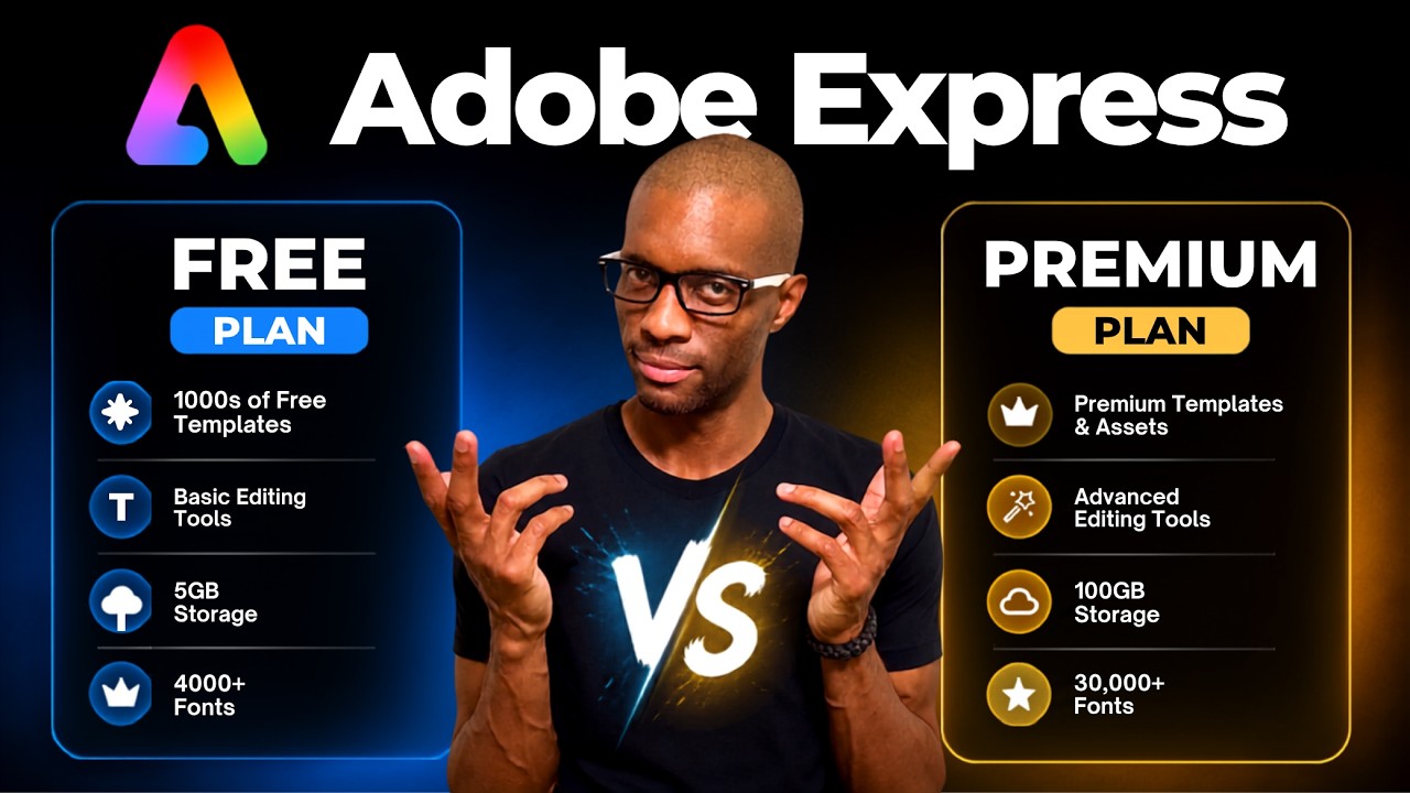 Don’t Pay For Adobe Express Until You Watch This! (Free vs Premium)