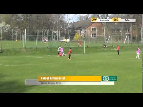 Faisal Almubaslat Goal & Assist vs Concordia Hamburg in U17 Bundesliga on April 18