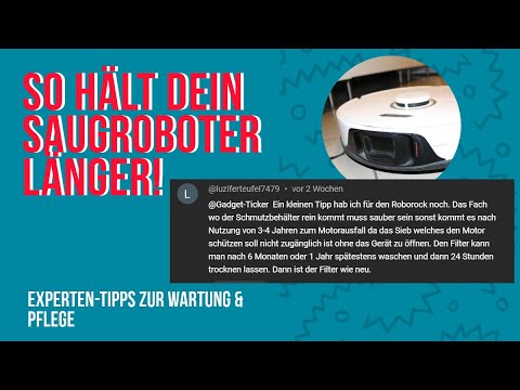 🧹 So hält dein Saugroboter länger! Experten-Tipps zur Wartung & Pflege