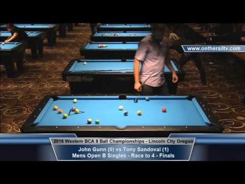 2016 WBCA 8 Ball - Mens B Finals - Gunn vs Sandoval