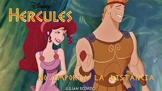 No Importa La Distancia - Hercules - Ricky Martin (Lyrics)