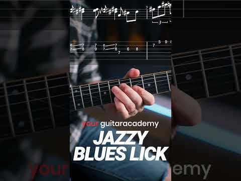 How To Learn Licks - Jazzy Blues Lick! #guitarlesson