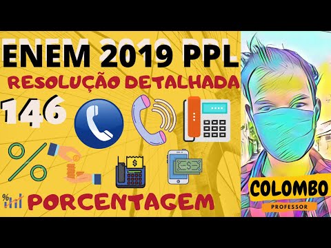 #️⃣21 - Questão 146 do ENEM 2019 - ➗PORCENTAGEM ➗💯(2ª aplicação/PPL, prova amarela de matemática)