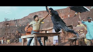 Puneeth Rajkumar Macho Entry to Vikrama theertha As a Police | Rana Vikrama Kannada Movie Best Scene