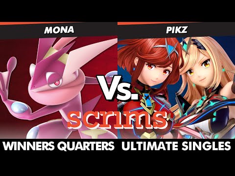 Scrims Showdown 46 Winners Quarters - Mona (Greninja) Vs Pikz (Pyra Mythra) SSBU Ultimate Tournament