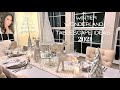 NEW* 3 OVER THE TOP CHRISTMAS TABLESCAPE | WINTER WONDERLAND | GLAMOUR ELLEN #DECORATEWITHME