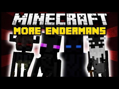 Minecraft MORE ENDERMANS MOD (Mod Showcase)