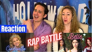 Cinderella vs Belle Princess Rap Battle Reaction