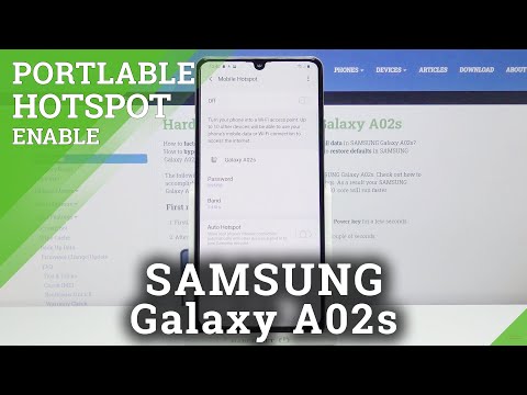 How to Enable Portable Hotspot in SAMSUNG Galaxy A02s – Wi-Fi Connection