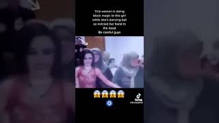 this old lady tries to do black magic on bride (Be careful)