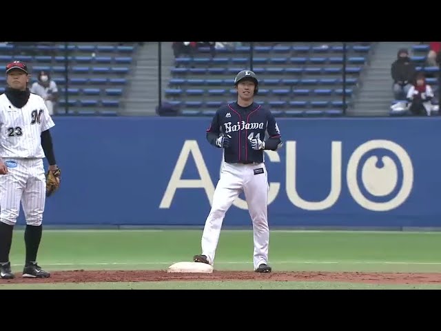 【7回表】ライオンズ・外崎 勝ち越し打で開幕スタメンへアピール!! 2016/3/11 M-L