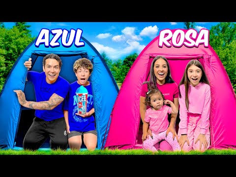 ACAMPANDO SOLO de COLOR ROSA Y AZUL!!