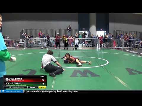 TB INTERMEDIATE 70-73 Joey Flores Moses Lake Wrestling Club Vs Deanna Resso Top Dog Wrestling Club