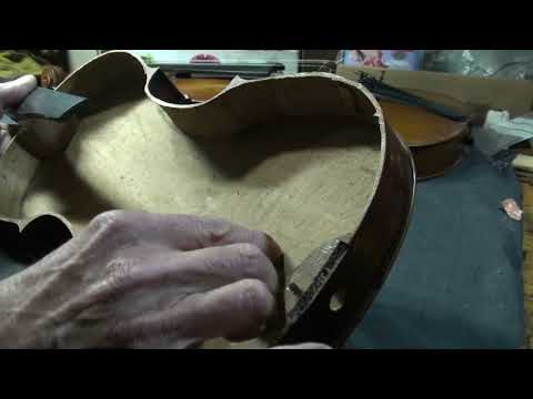 ♪♫ Old Mittenwald lion-head violin / fake label and funny repair バイオリン скрипка 小提琴