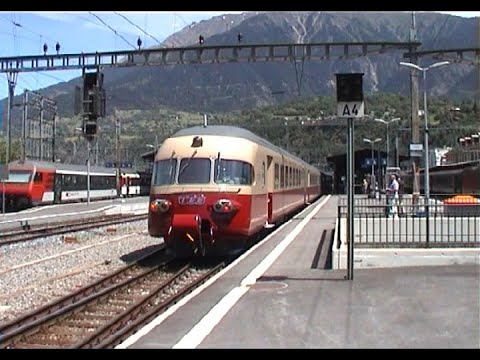 BLS / SBB CFF FFS - Stazione di Briga -  Arrivi, partenze e manovre -   21.06.2003