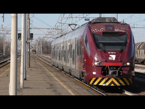 2019-01-03 I treni della Milano Bologna (linea tradizionale) 1/7 - Castelguelfo