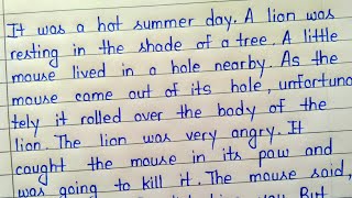 One page writing in english || 1 page neat and good english handwriting || English writing one page