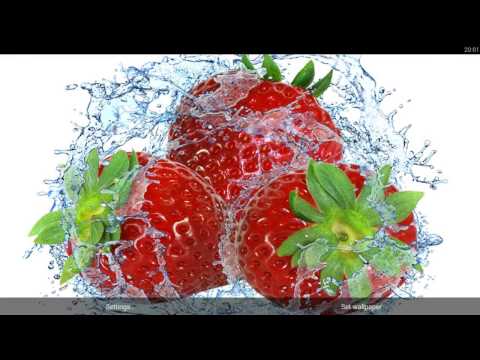 Fruits In Water Live Wallpaper Video
