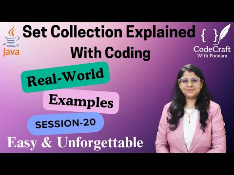 Mastering Sets in Java | HashSet, LinkedHashSet & TreeSet Explained | CodeCraft with Poonam