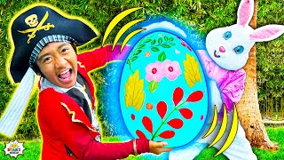 Pirate Ryan vs. Easter Bunny EPIC Egg Hunt!