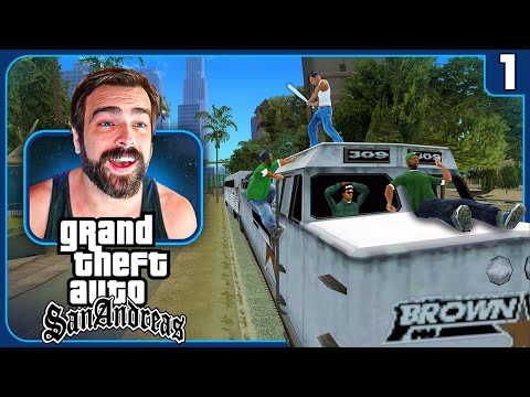 Here We Go For The FIRST Time! - Grand Theft Auto: San Andreas - Part 1 (Full Playthrough)