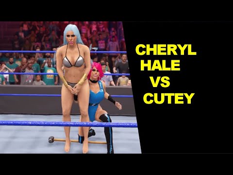 WWE 2K22 Cheryl Hale vs Cutey - Extreme Rules