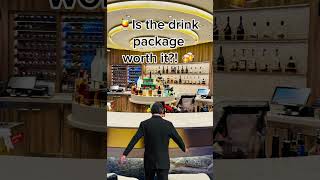 Is the Cruise Drink Package Worth It? “Yes… If You’re Strong Enough!” 🍹🚢 #cruiselife