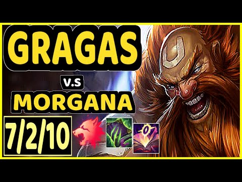 GRAGAS vs MORGANA - 7/2/10 KDA JUNGLE CHALLENGER GAMEPLAY - EUW