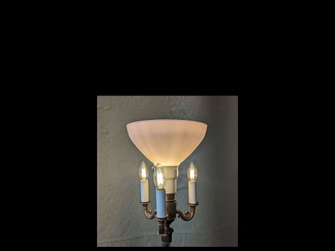 Rewiring Of a Vintage 3-Arm Floor Lamp