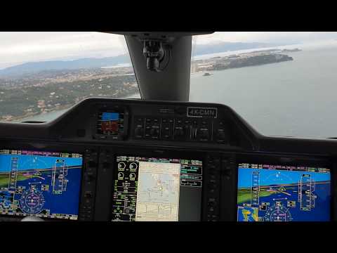 LANDING IN CORFU.  clear day