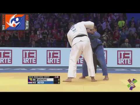 European Judo Championships Warsaw 2017 Bronze o100kg SADIKOVIC Harun (BIH) vs. MEYER Roy (NED)