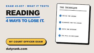 Reading on Exam 45-857: The Technique, Step by Step