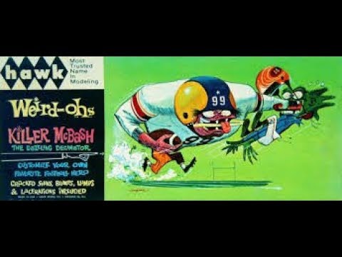 HAWK Weird-Ohs KILLER McBASH Model Kit Complete