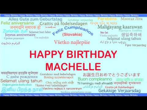 Machelle   Languages Idiomas - Happy Birthday